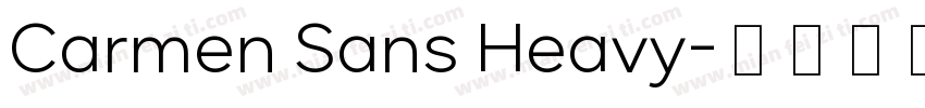 Carmen Sans Heavy字体转换